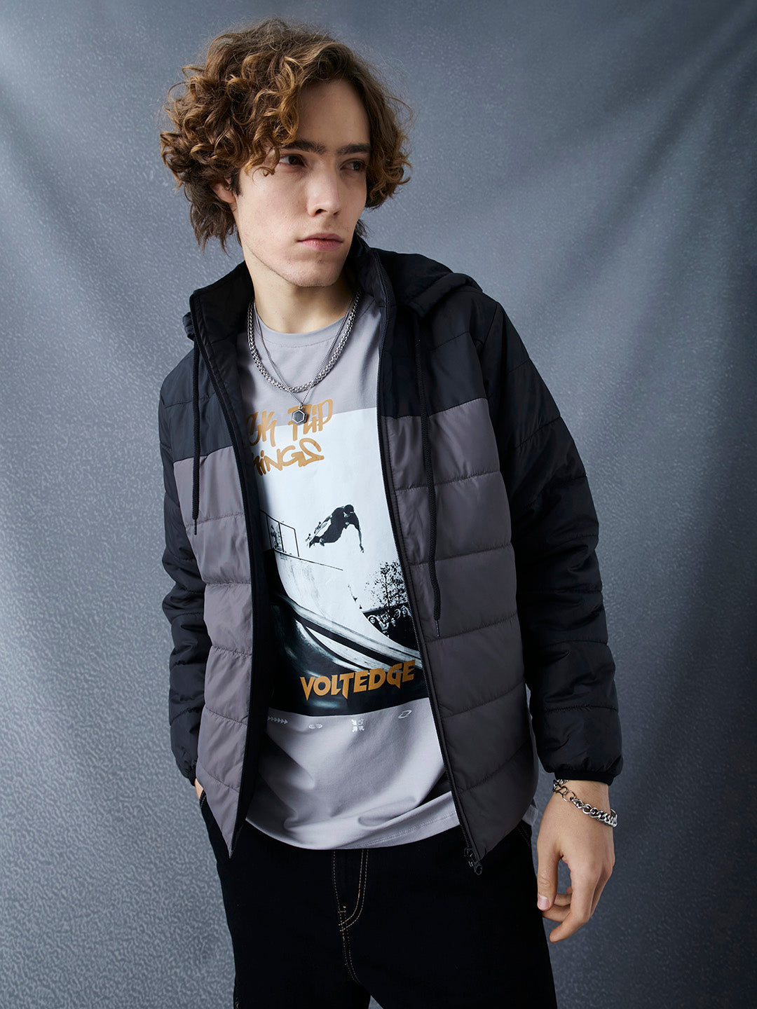 Voltedge Men Solid Cotton Relaxed Fit Full Sleave Jacket