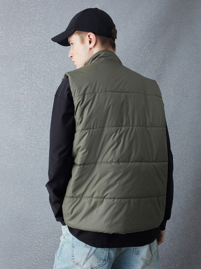 Voltedge Men Solid Cotton Relaxed Fit Sleeveless Jacket