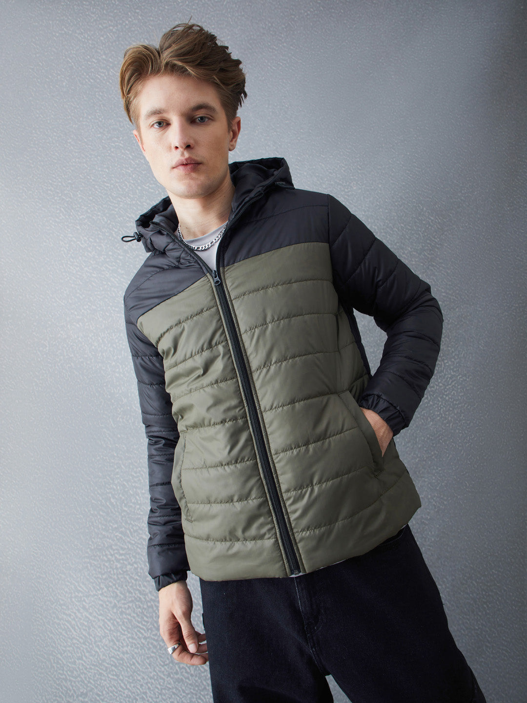 Voltedge Men Solid Cotton Relaxed Fit Full Sleave Jacket