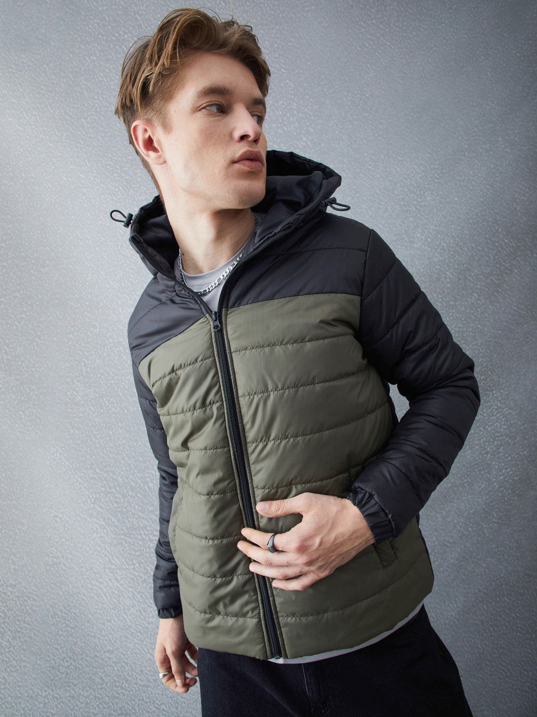 Voltedge Men Solid Cotton Relaxed Fit Full Sleave Jacket