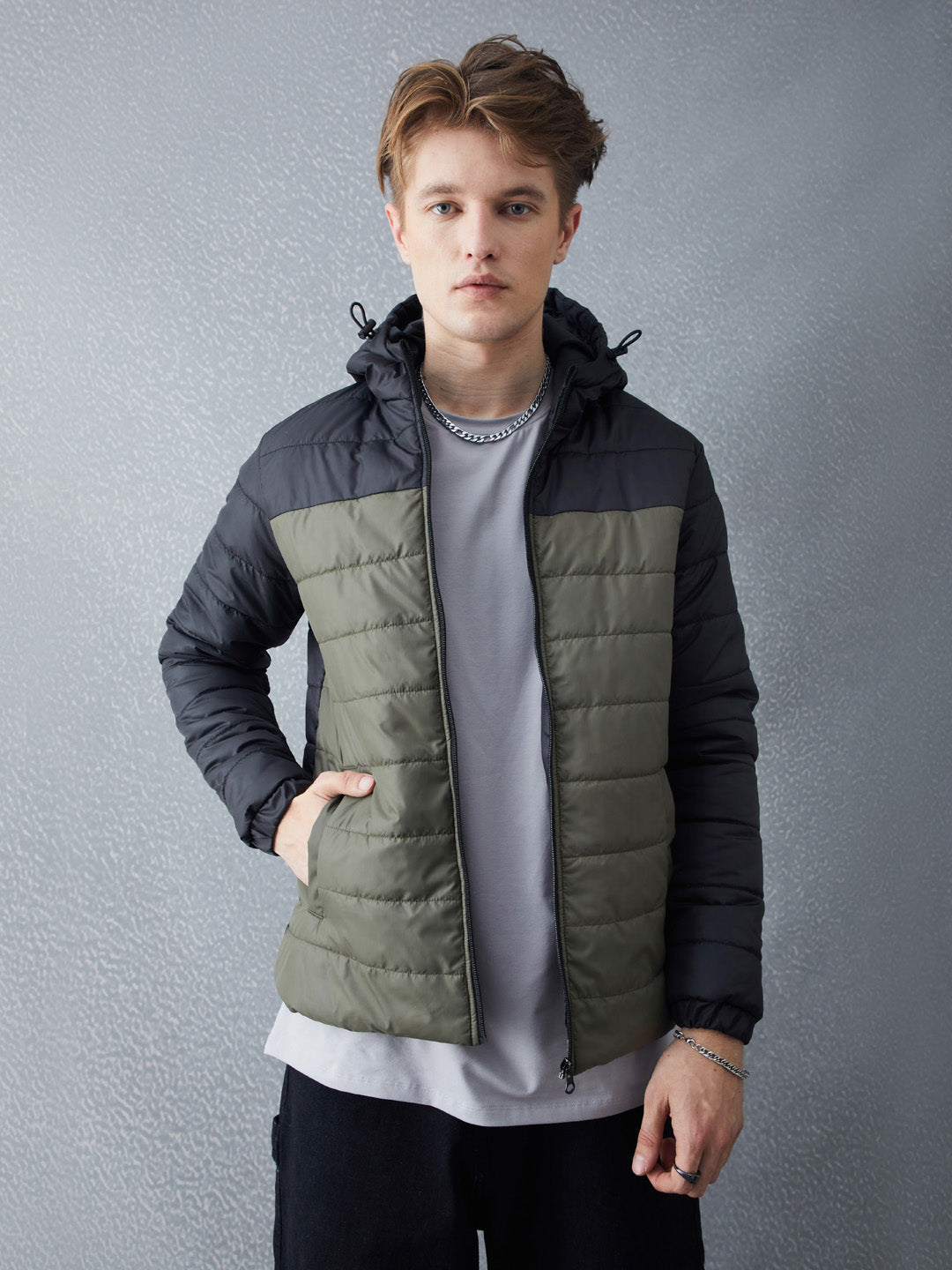 Voltedge Men Solid Cotton Relaxed Fit Full Sleave Jacket