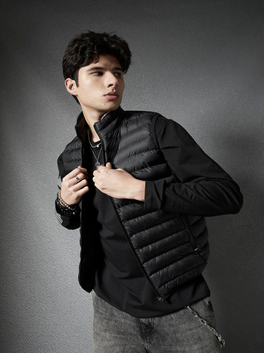 Men Regular Fit Premium Front Pocket Full Zip Black Full Sleeve Jacket