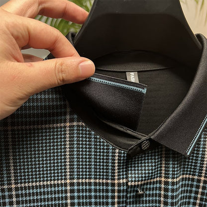 Luxe Plaid Branded Polo T-Shirts