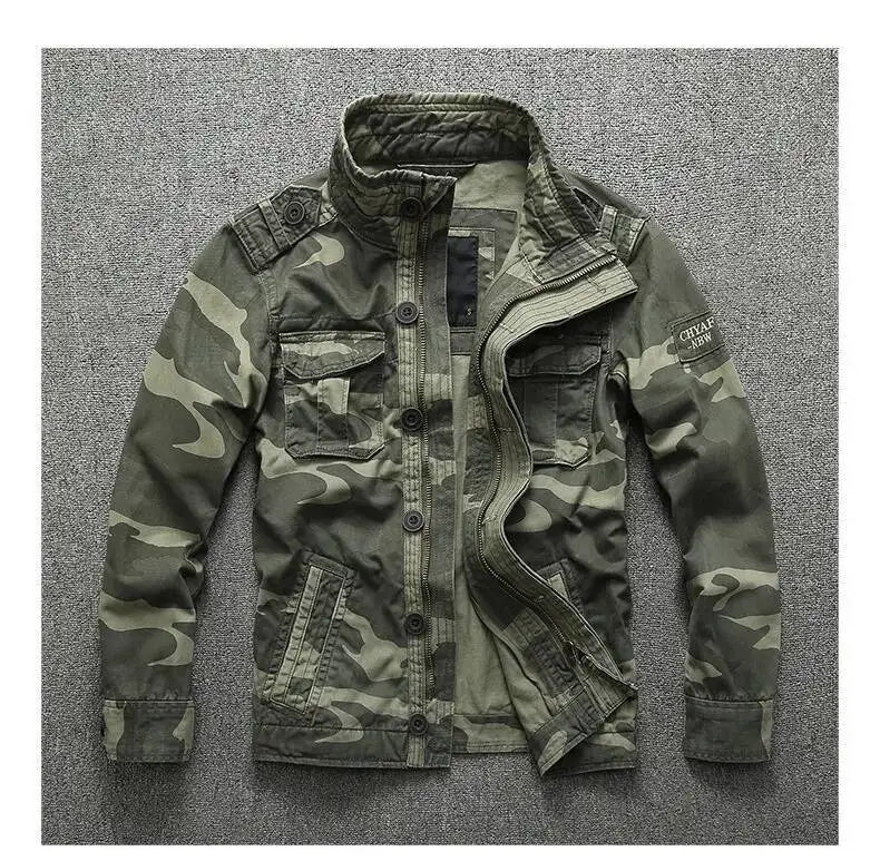 Signature Tunica Green Denim Cargo Jacket