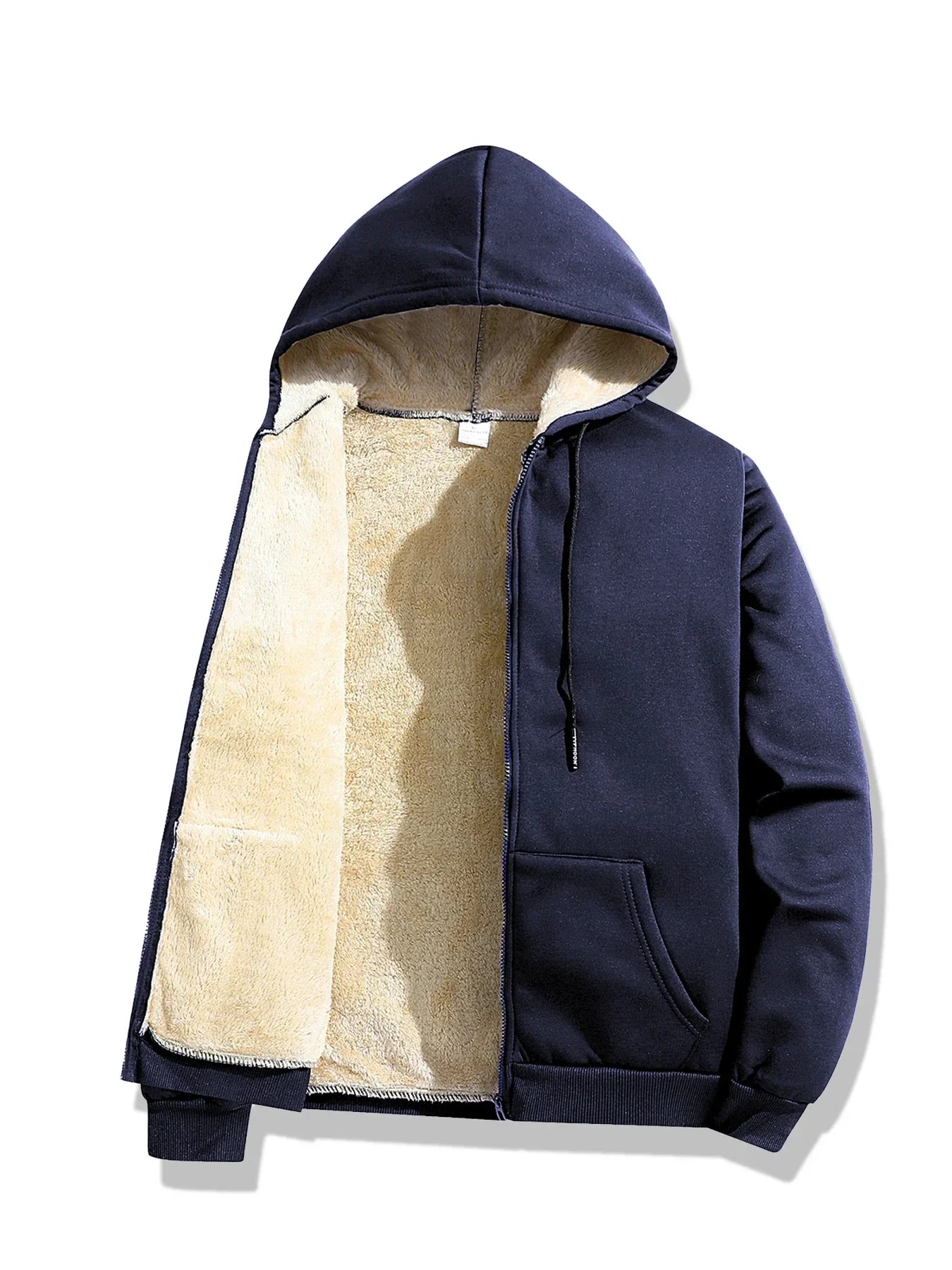 Signature Tunica Men's Lambswool Fleece Hoodie Warm Winter Zipper Jacket