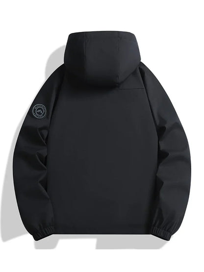 Signature Tunica Men's Lightweight Windbreaker Hooded Zip-Up Jacket for Hiking
