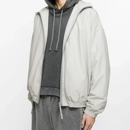 Signature Tunica Men's Loose Fit Streetwear Embroidery Stand Collar Coat Jacket