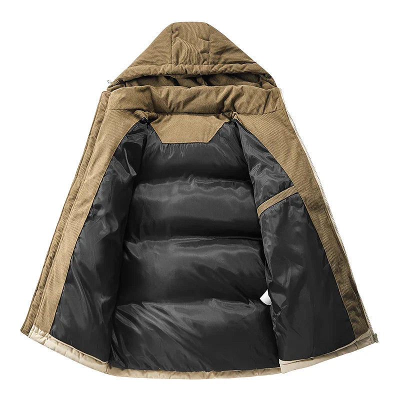 Signature Tunica Men's Oversize Puffer Thickened Warm Loose-Fit Winter Coat