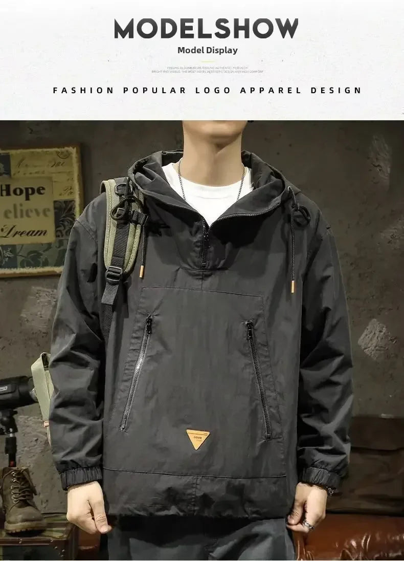 Signature Tunica Men's Style Half-Zip Hooded Outdoor Workwear Jacket