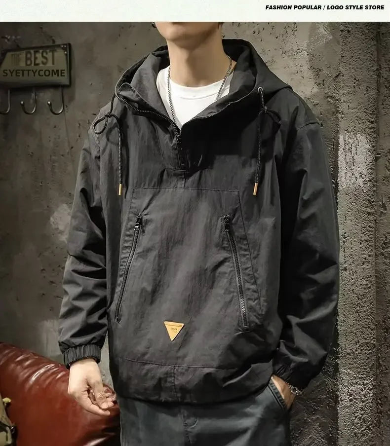 Signature Tunica Men's Style Half-Zip Hooded Outdoor Workwear Jacket