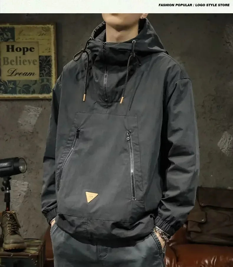 Signature Tunica Men's Style Half-Zip Hooded Outdoor Workwear Jacket