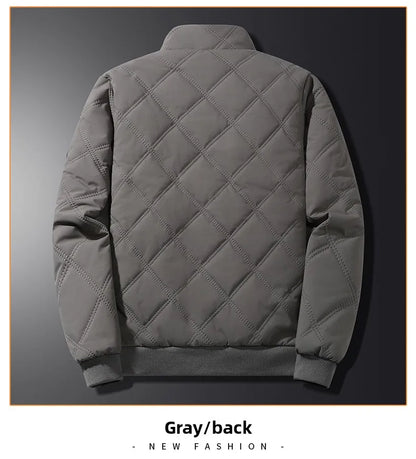 Signature Tunica Men's Thick Warm Parker Checkered Cotton Jacket