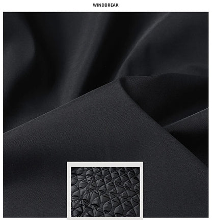 SingatureTunica Thick Stand Collar Solid Winter Jacket Men Waterproof Warm Business Casual Men Coats