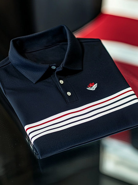 Men's Vintage Business Half Sleeve Polo T-Shirt