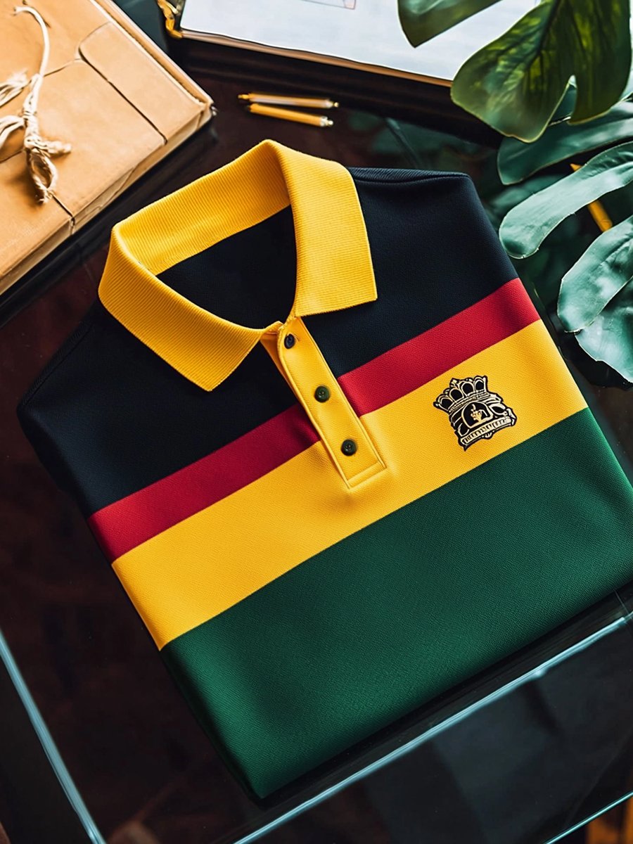 Men's Vintage Business Short Sleeve Polo T-Shirt